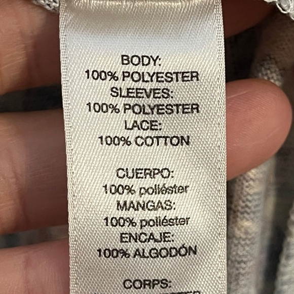 Chicos Top Women XL Orange Lace Floral Feminine Boho Western Concert Mature 80s - Picture 12 of 14